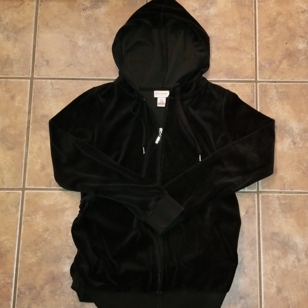 Velour Motherhood Maternity Hoodie